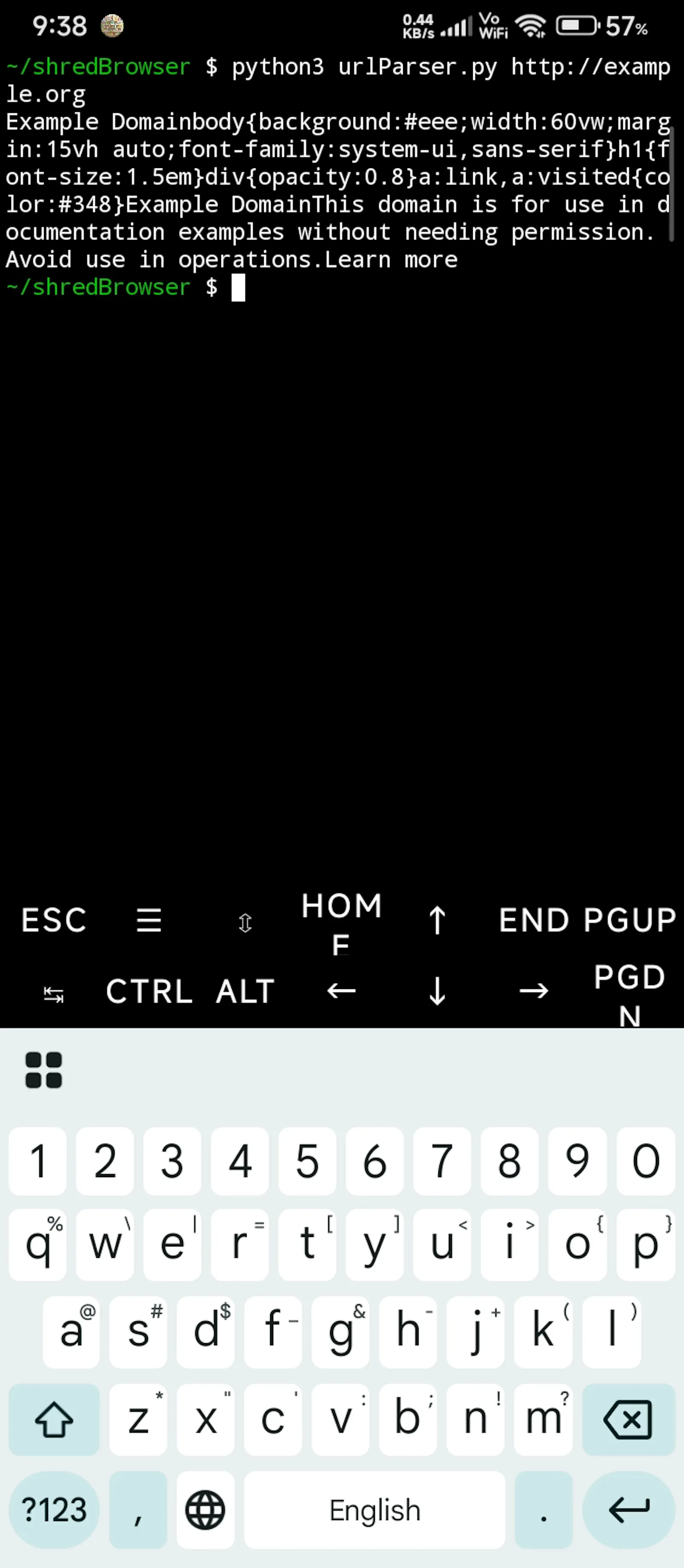 Shred Browser  screenshot 1