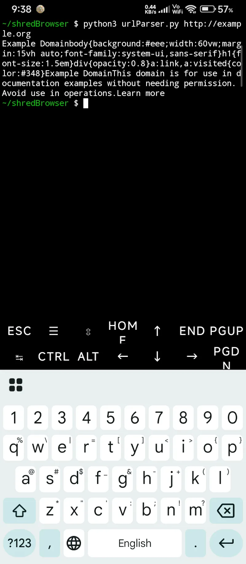 Shred Browser  screenshot 1