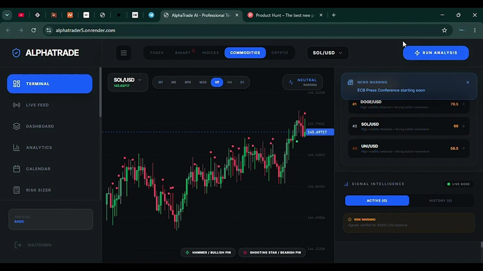 Alphatrade AI screenshot 1 (video preview)