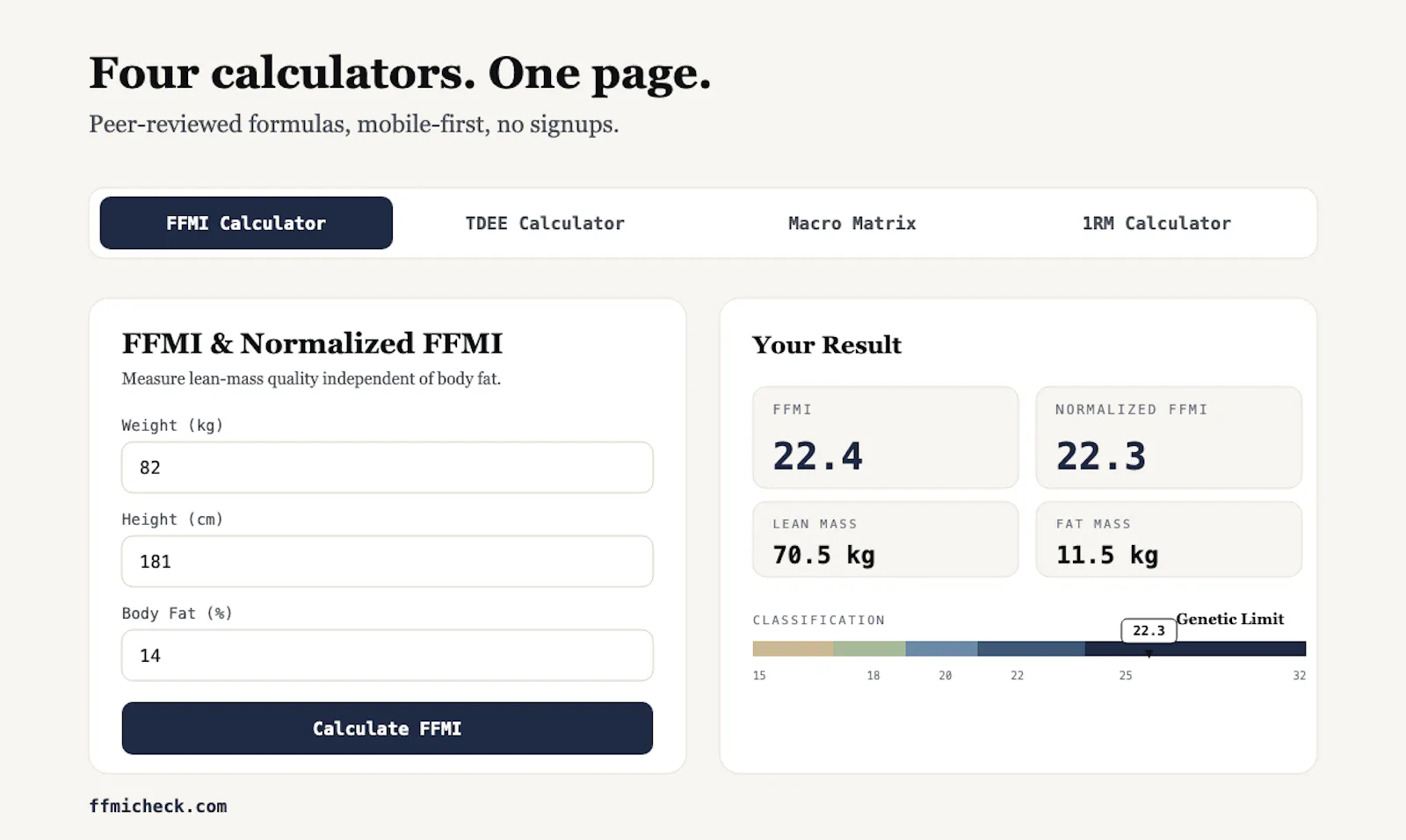 FFMI Check screenshot 1