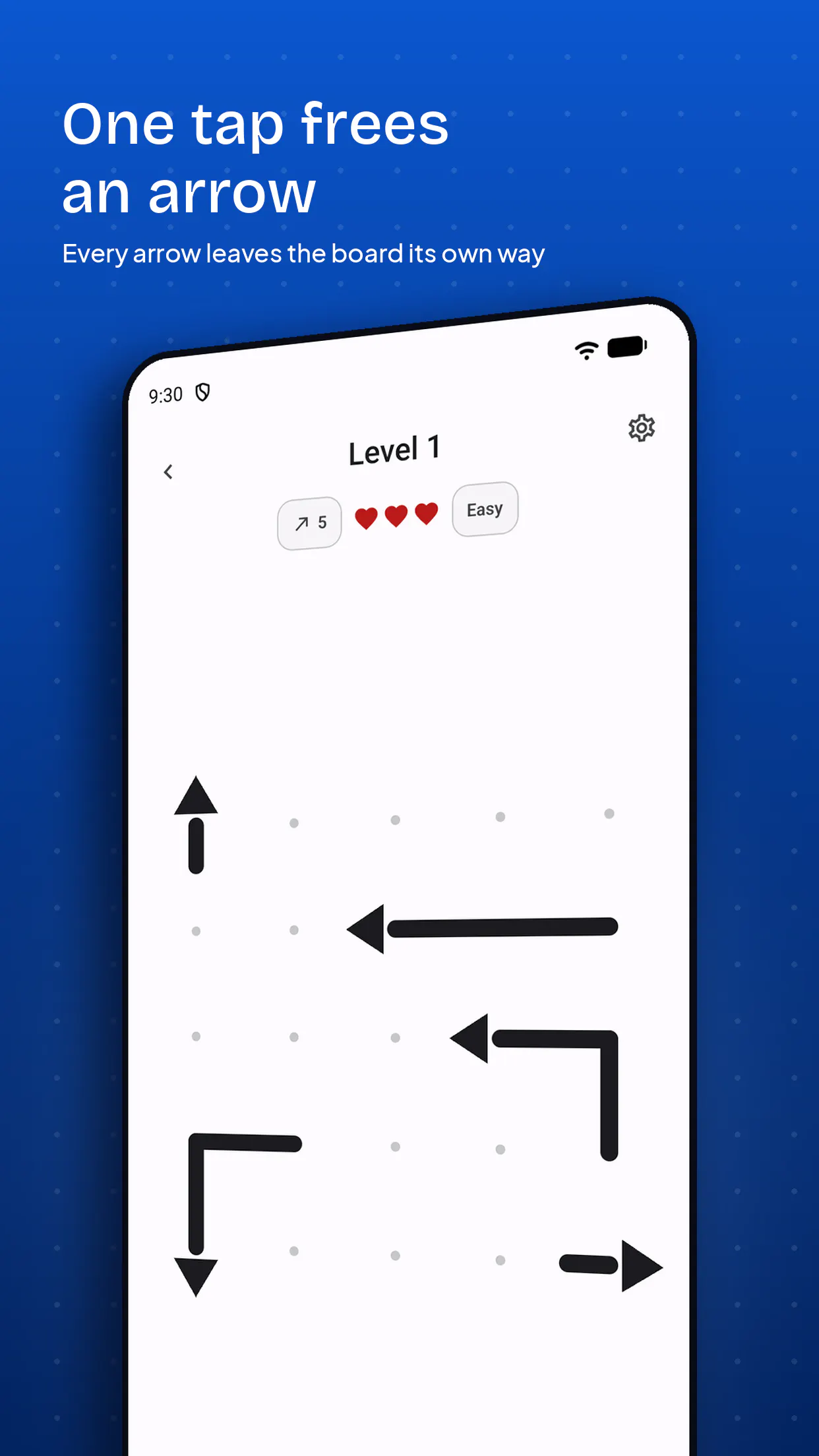 arrow escape brain storming game