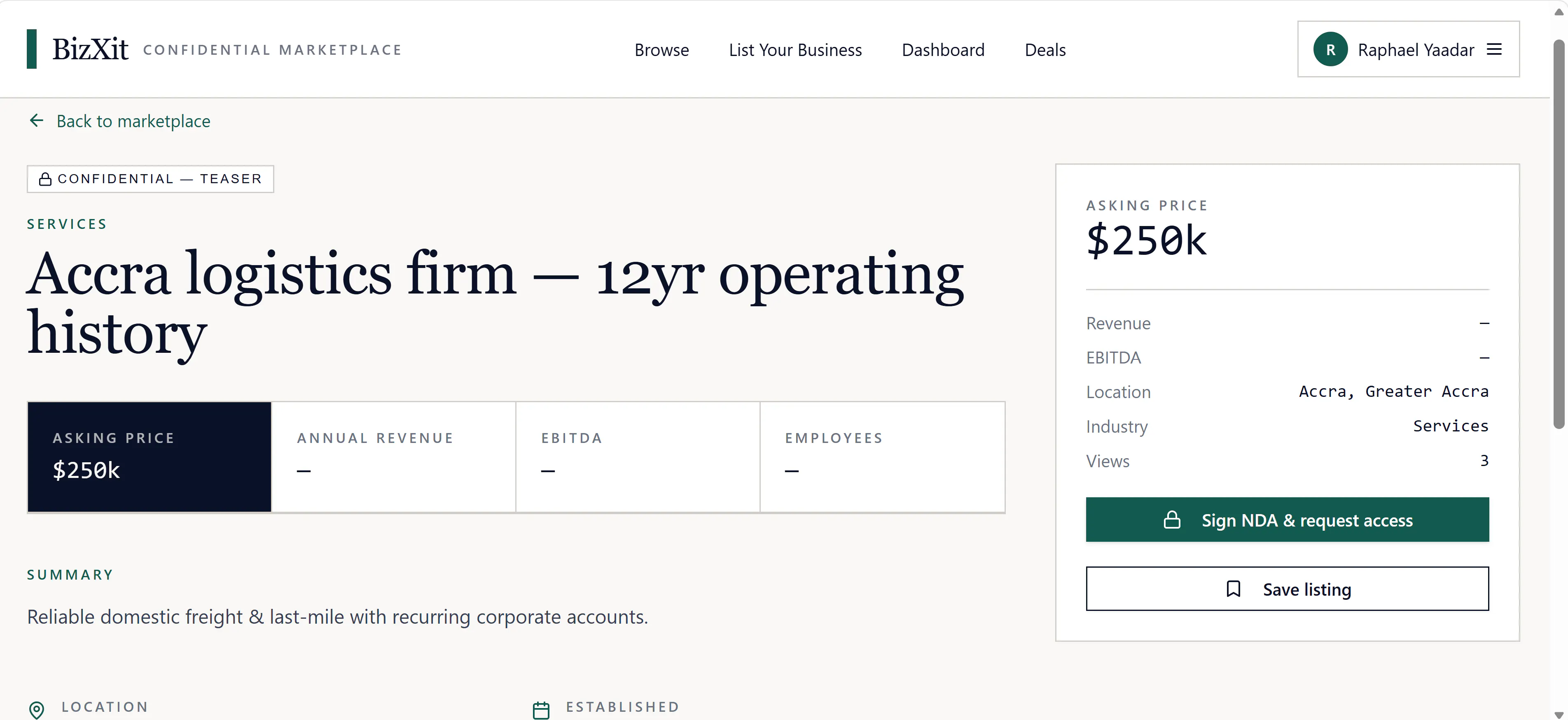 BizXit-Confidential Business Marketplace gallery image