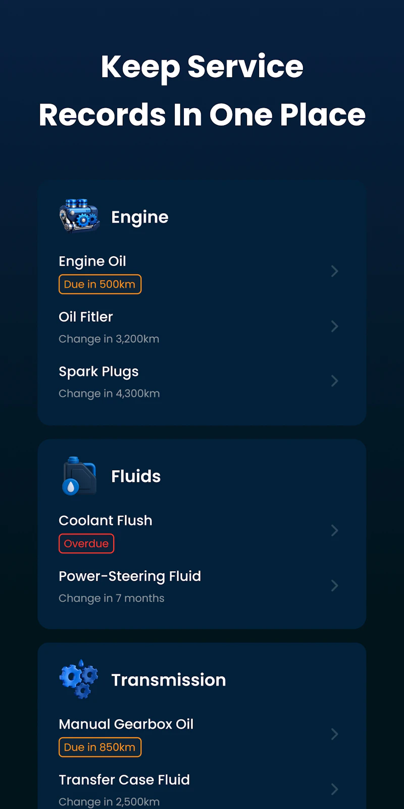 CarCare Diary screenshot 2