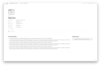 (FREE) Student Dashboard Notion Template gallery image