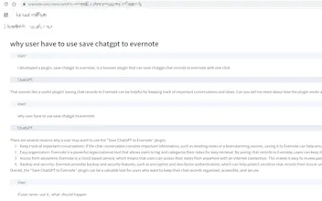 Save ChatGPT history to Evernote gallery image