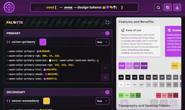 Design Tokens Generator gallery image