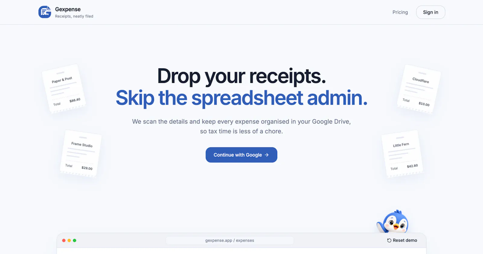 Gexpense screenshot 1