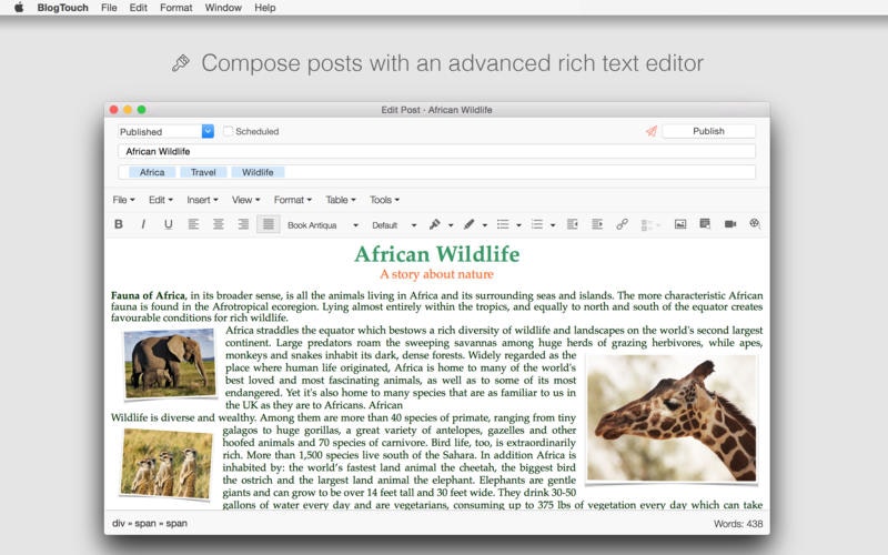BlogTouch 2.0 gallery image