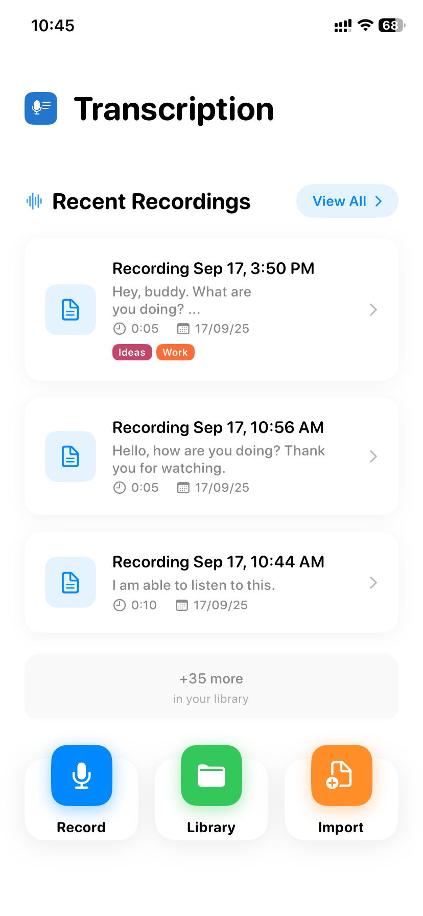 Voice to Text - Transcription gallery image