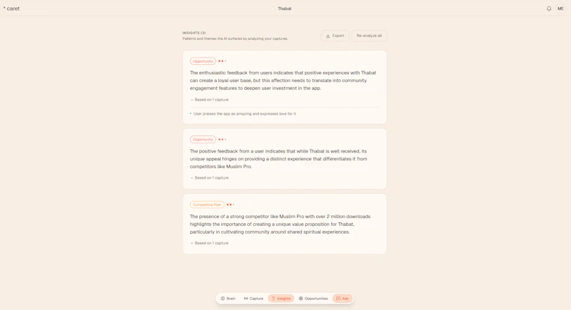 Caret screenshot 4