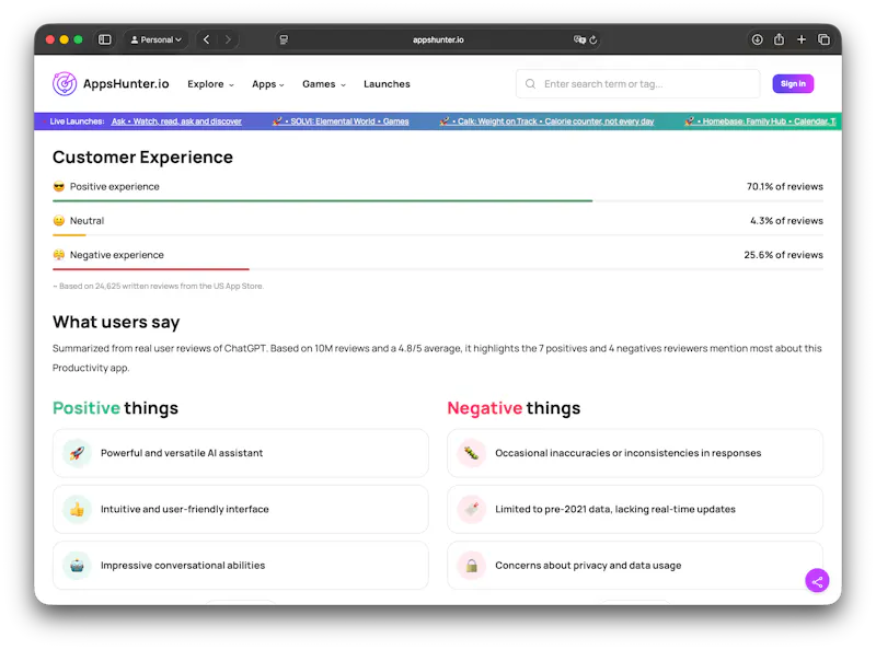 AppsHunter.io  screenshot 2