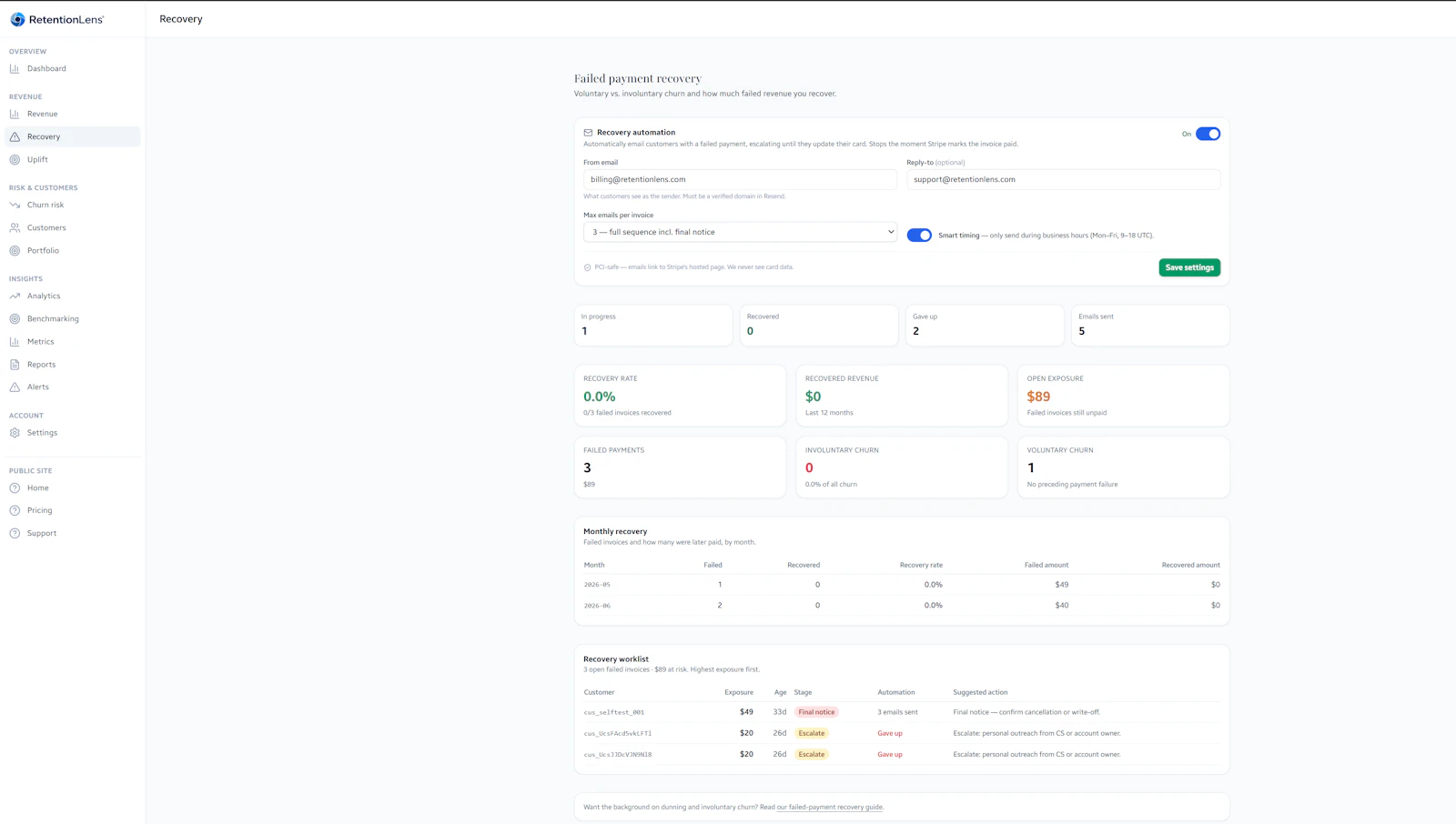 RetentionLens screenshot 3
