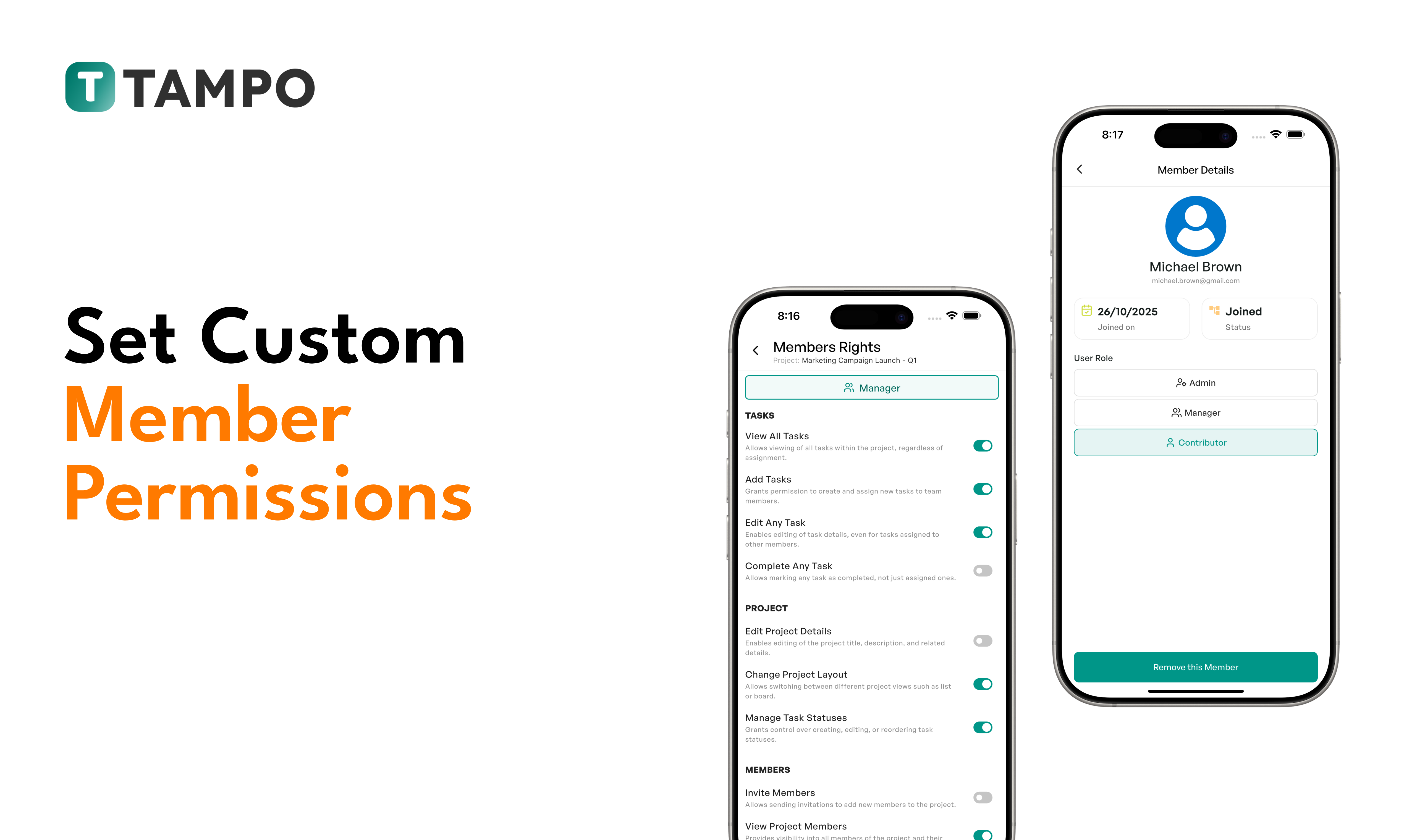 Tampo - Screenshot 3 showing product features and functionality
