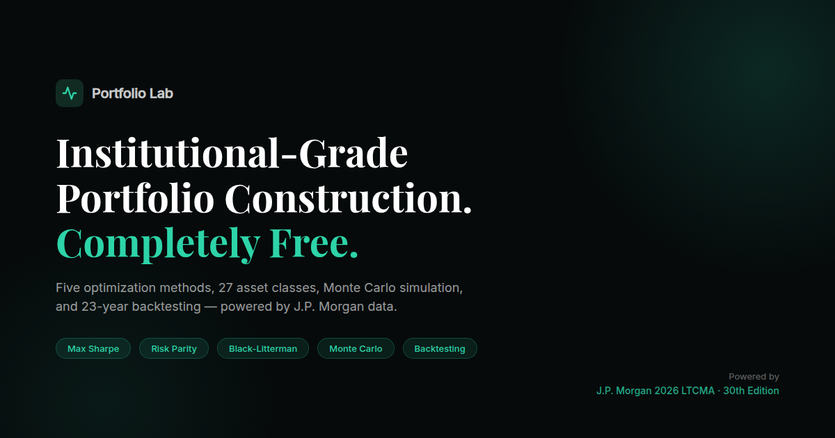 Portfolio Lab — Free Portfolio Optimizer gallery image
