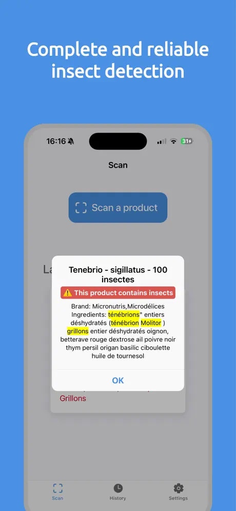 Insect Scan - Screenshot 3 showing product features and functionality