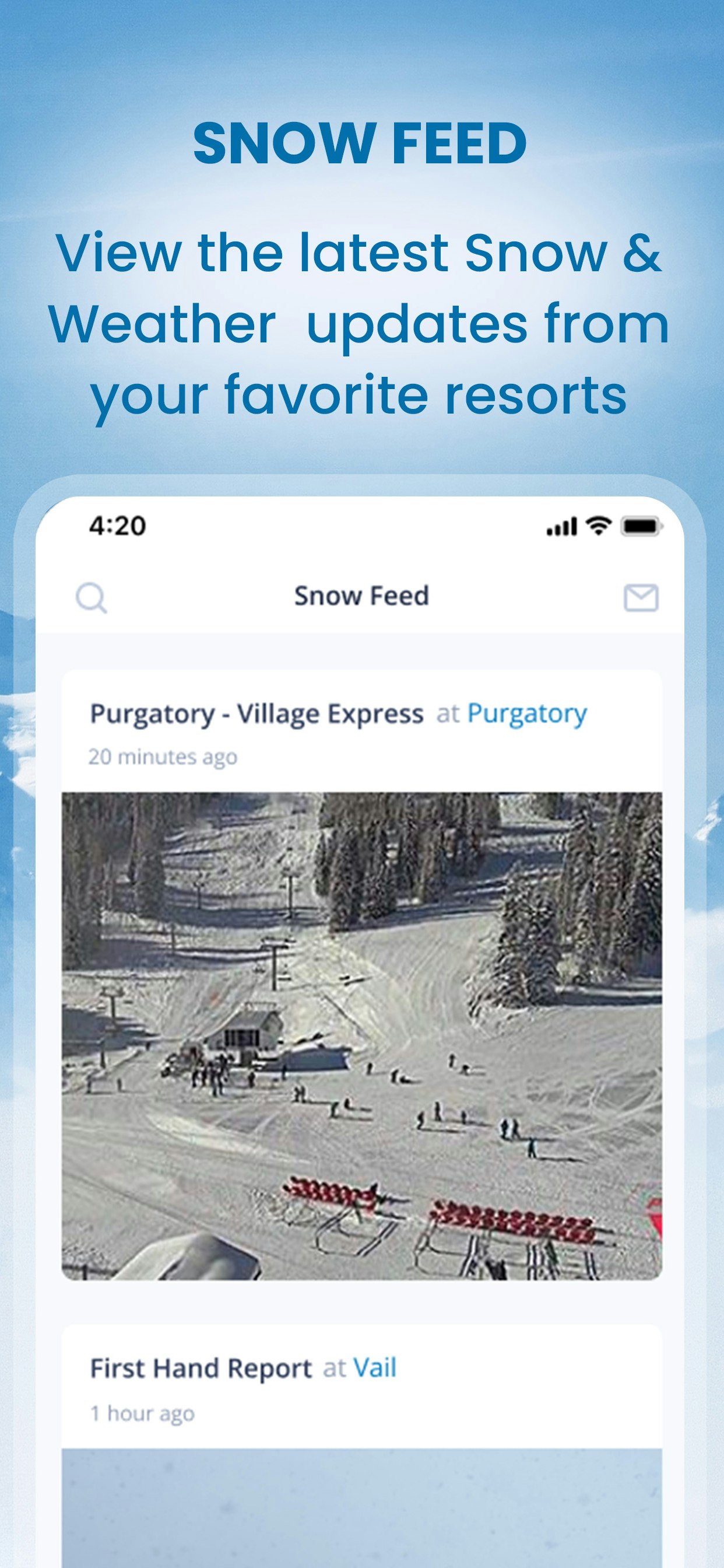 Onthesnow Ski & Snow Report 앱. - 세계에서 가장 다운로드 된 스키 및 스노우 보드 앱 미디어 5