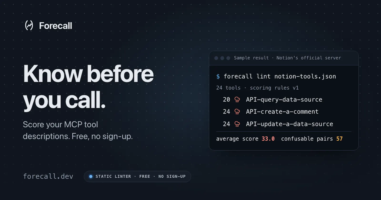 Forecall screenshot 1