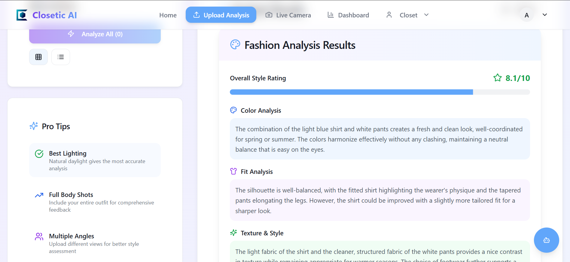 Média De linge - Assistant de mode et de garde-robe AI 3