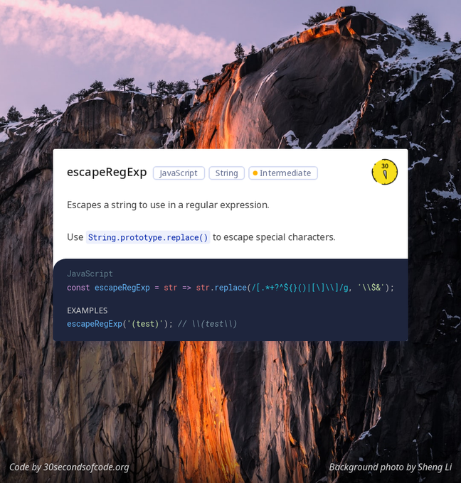 30 seconds of code gallery image