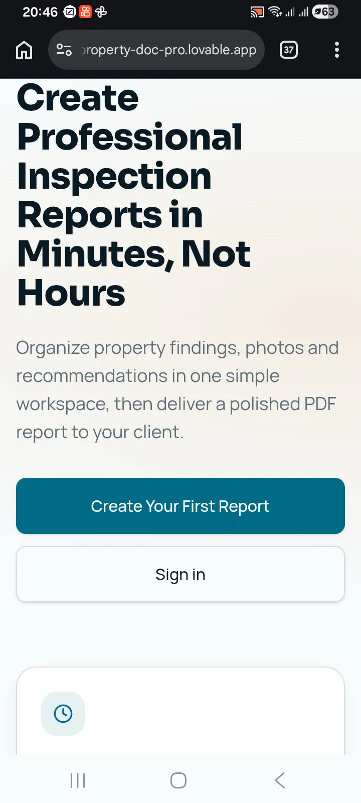 ProspectFlow – Real Estate Report screenshot