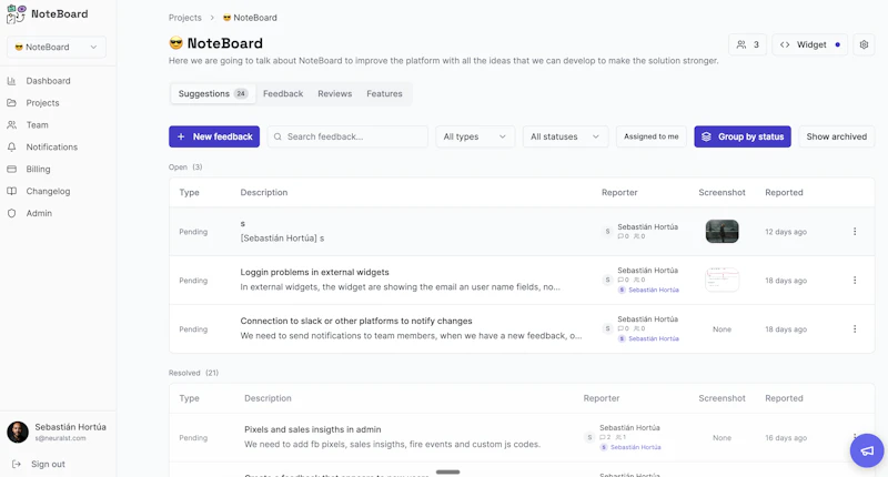 NoteBoard screenshot 5