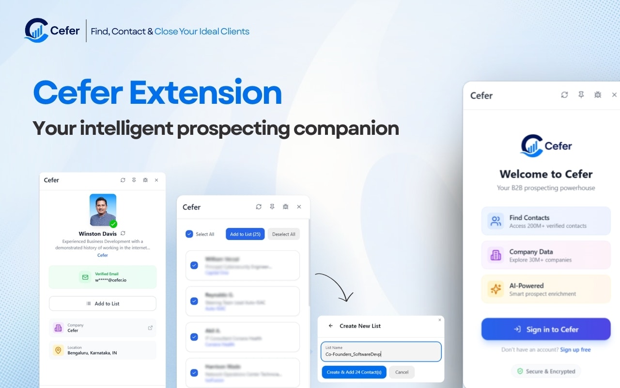 Cefer.io - Screenshot 5 showing product features and functionality