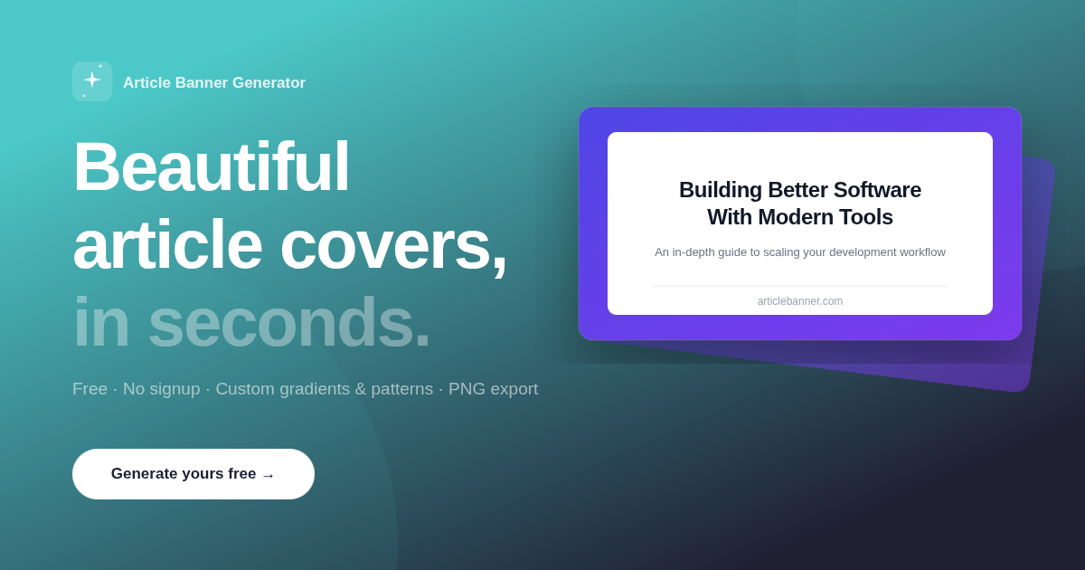 Article Banner Generator gallery image
