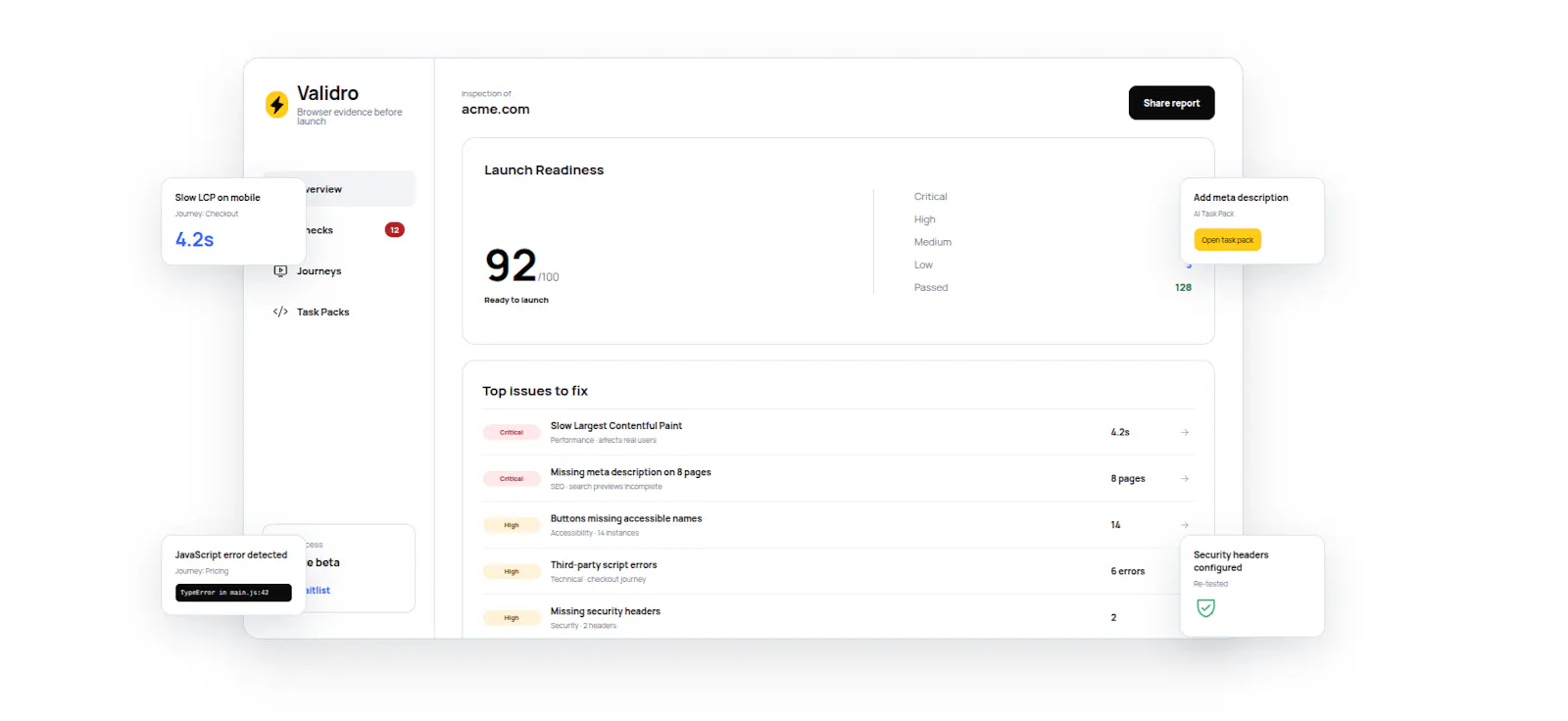 Validro screenshot 1