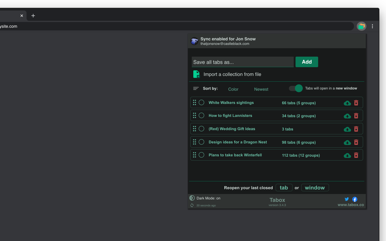 Tabox - Save and Share Tab Groups gallery image