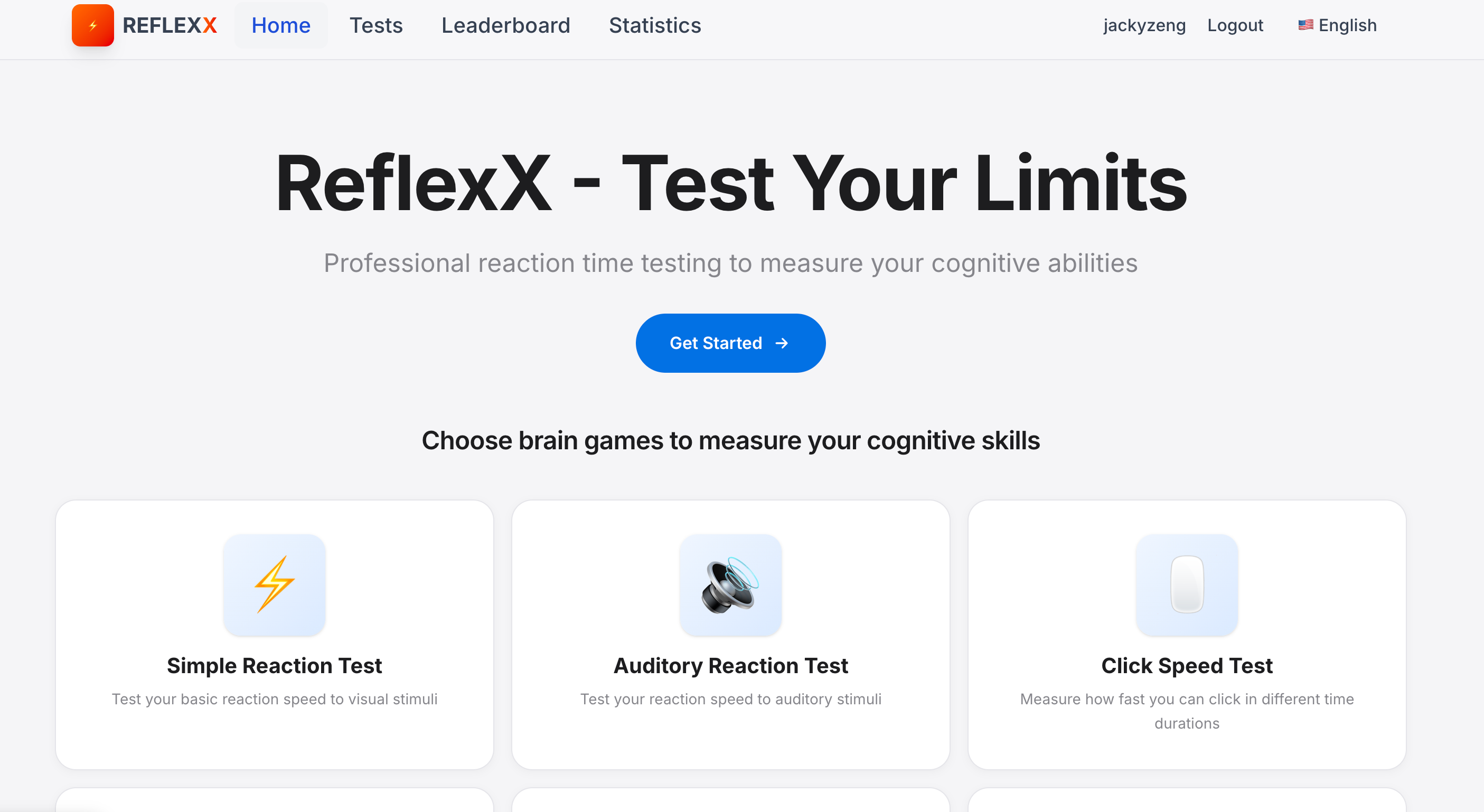 ReflexX - Main product screenshot demonstrating key features and user interface