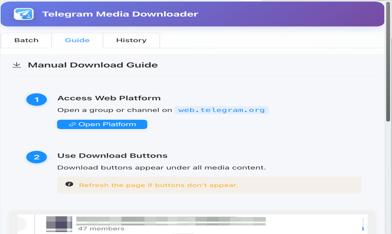 Free Telegram media downloads - Screenshot 2 showing product features and functionality