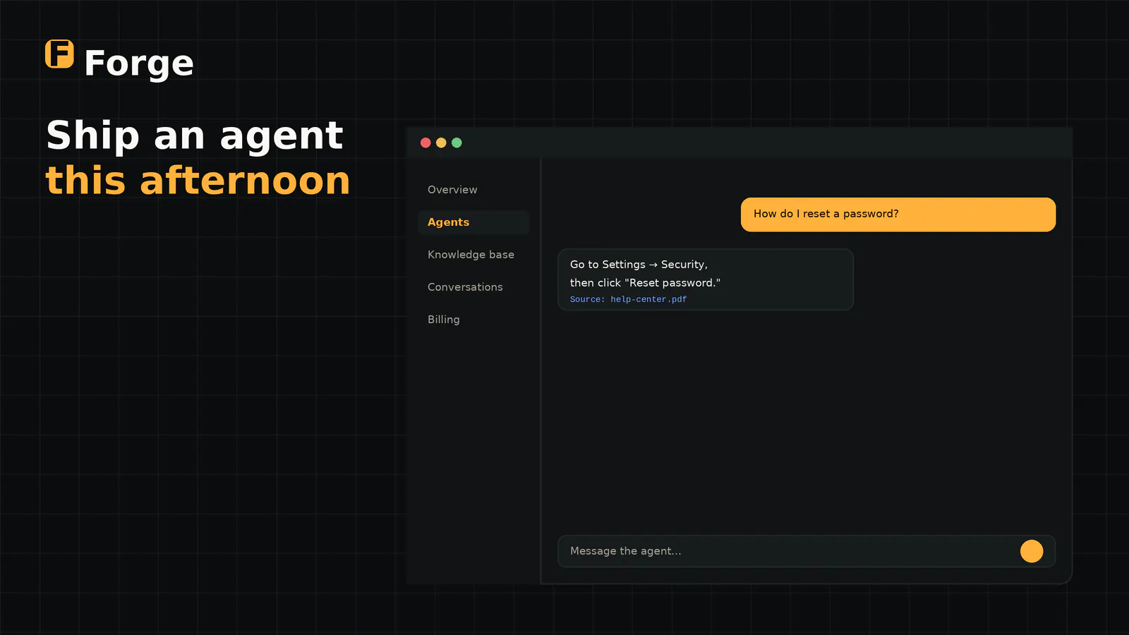 Forge — AI Agent Builder gallery image