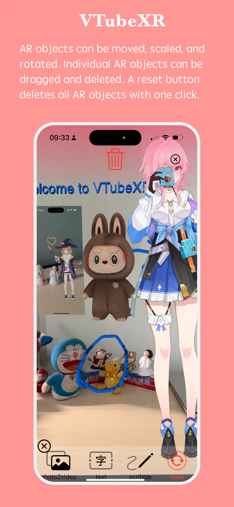 VTubeXR  Live2D avatars with AR screenshot 5
