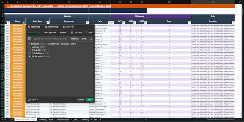 GST Reconcile screenshot 8