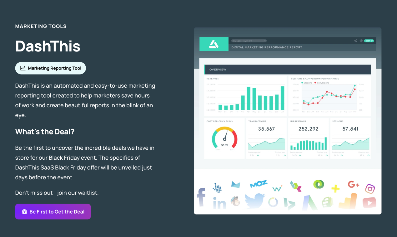 Saas Black Friday 2023 - 마케팅, 영업, DEV, SEO 및 CRM 소프트웨어에 대한 거래 미디어 5