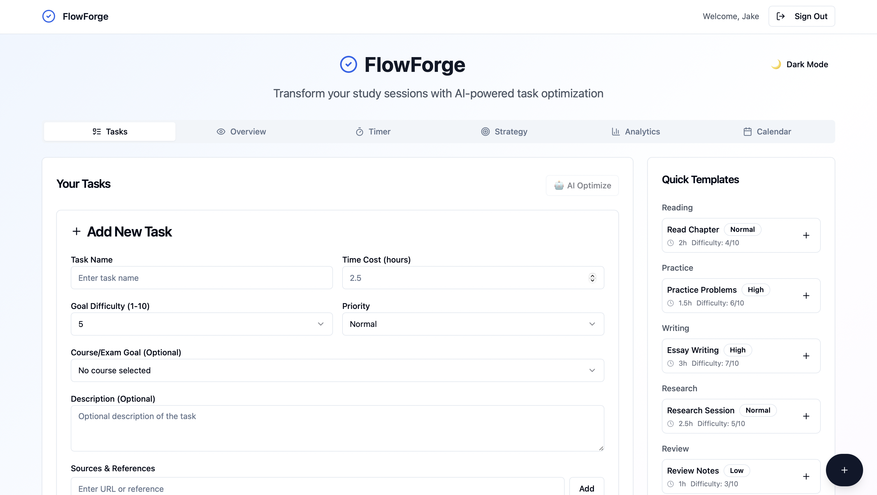 Flowforge - Ottimizzatore del flusso di attività media 1