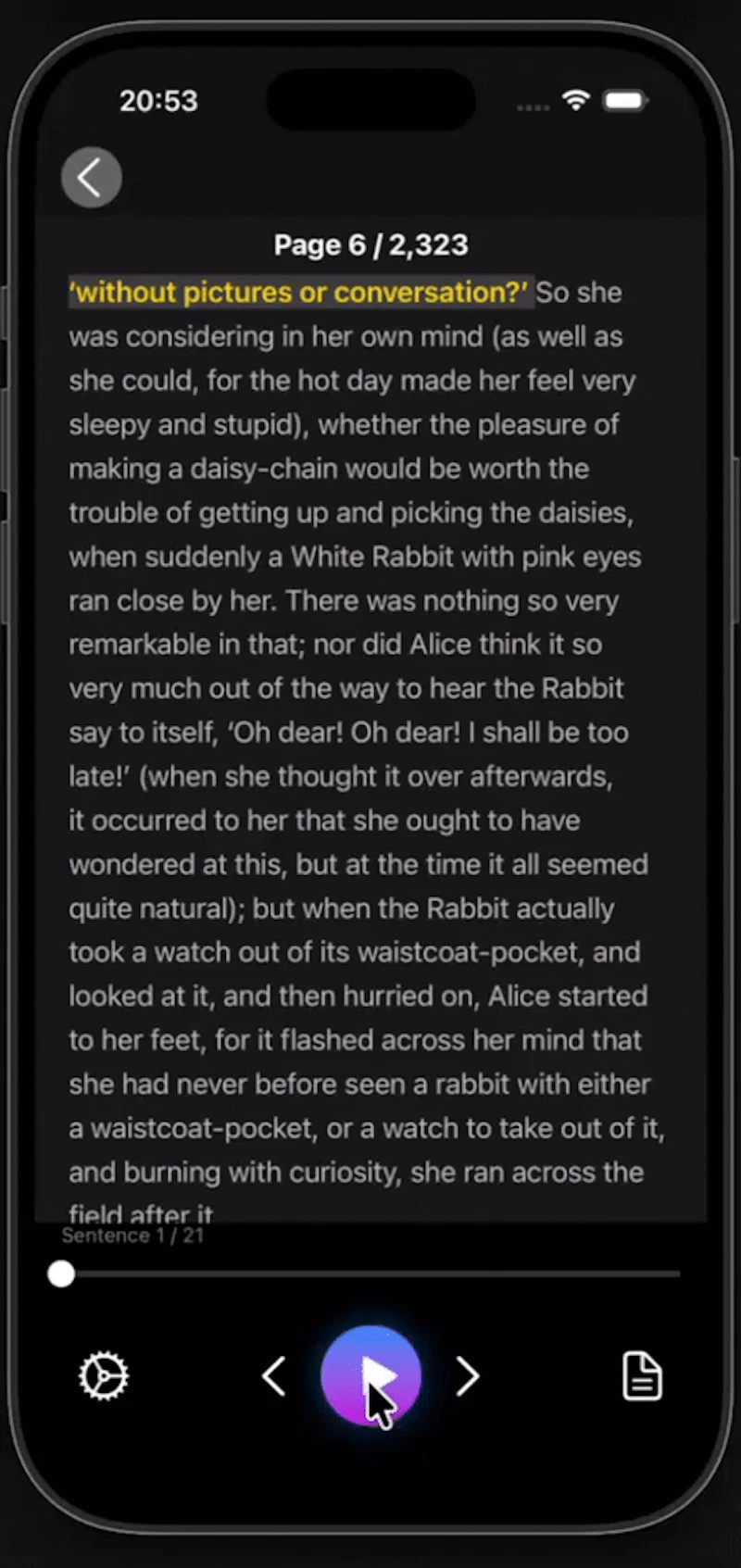 XReading screenshot 1 (video preview)