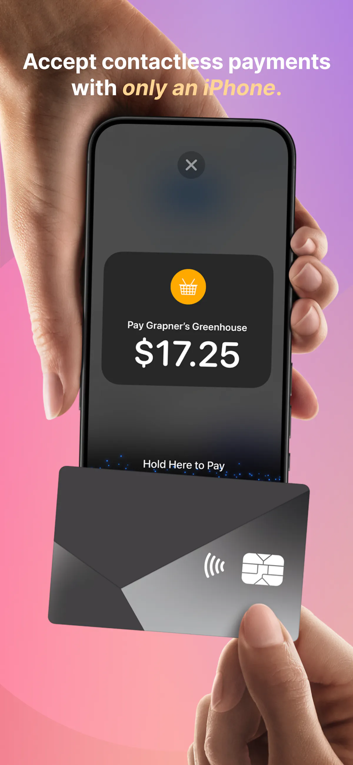 Tap to Pay on iPhone on the Helcim app