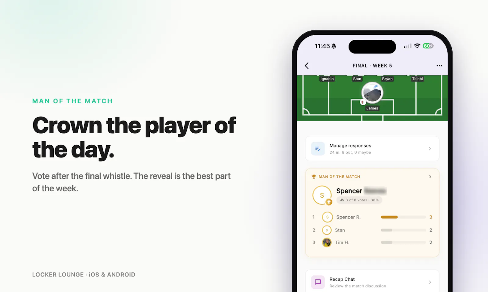 Locker Lounge — Pickup Soccer, Sorted screenshot 4