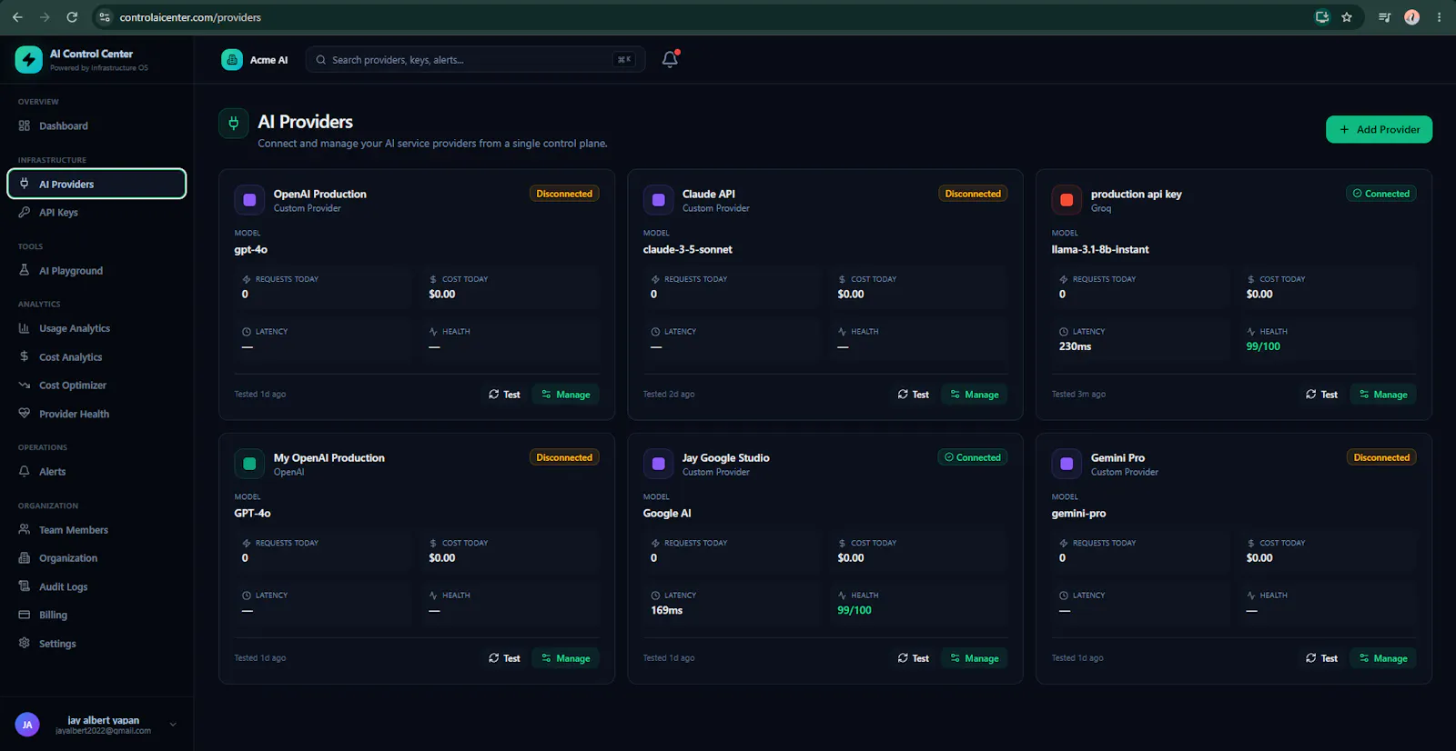 AI Control Center screenshot 4