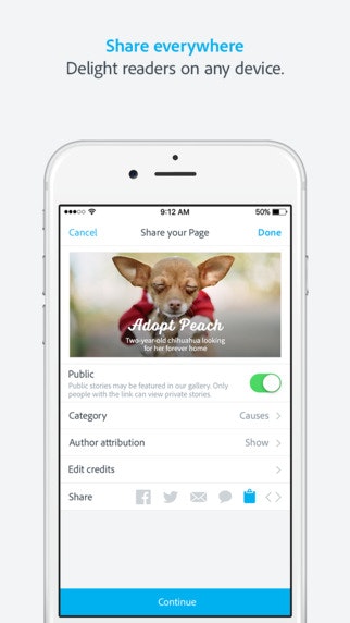 Adobe Spark Page gallery image