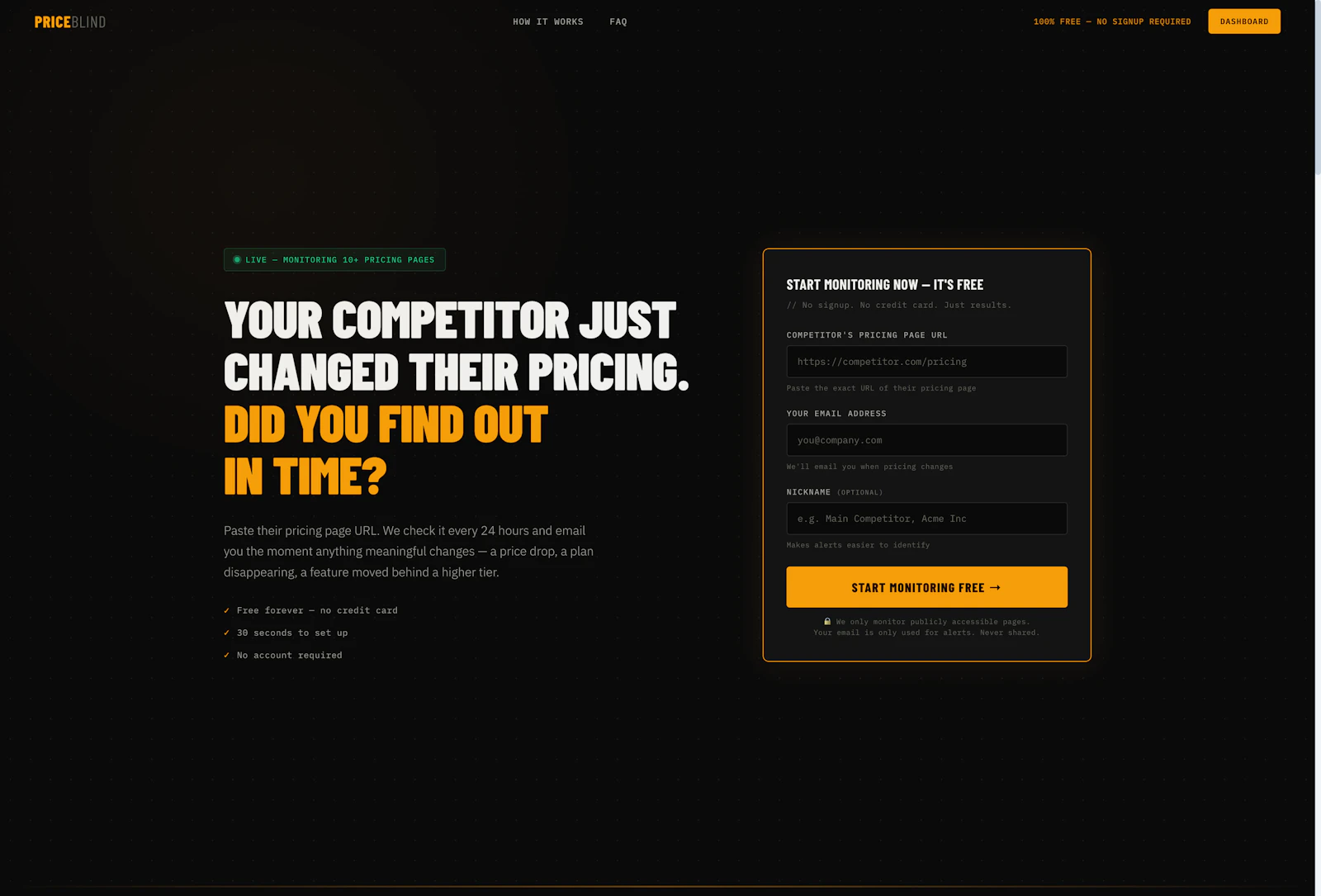 priceblind screenshot 1