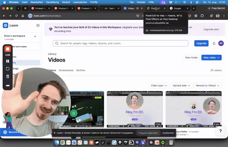 PixelHUD - Gamify your Mac screenshot 1 (video preview)