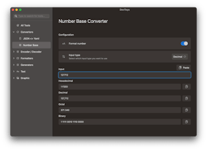 DevToys For mac gallery image