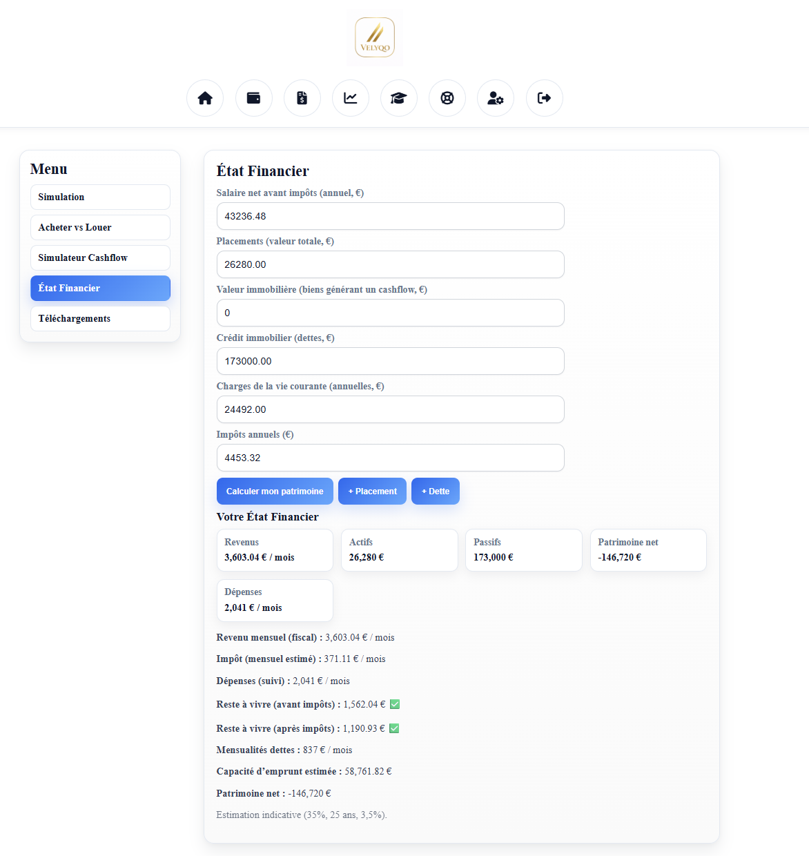 Velyqo — AI financial coach gallery image
