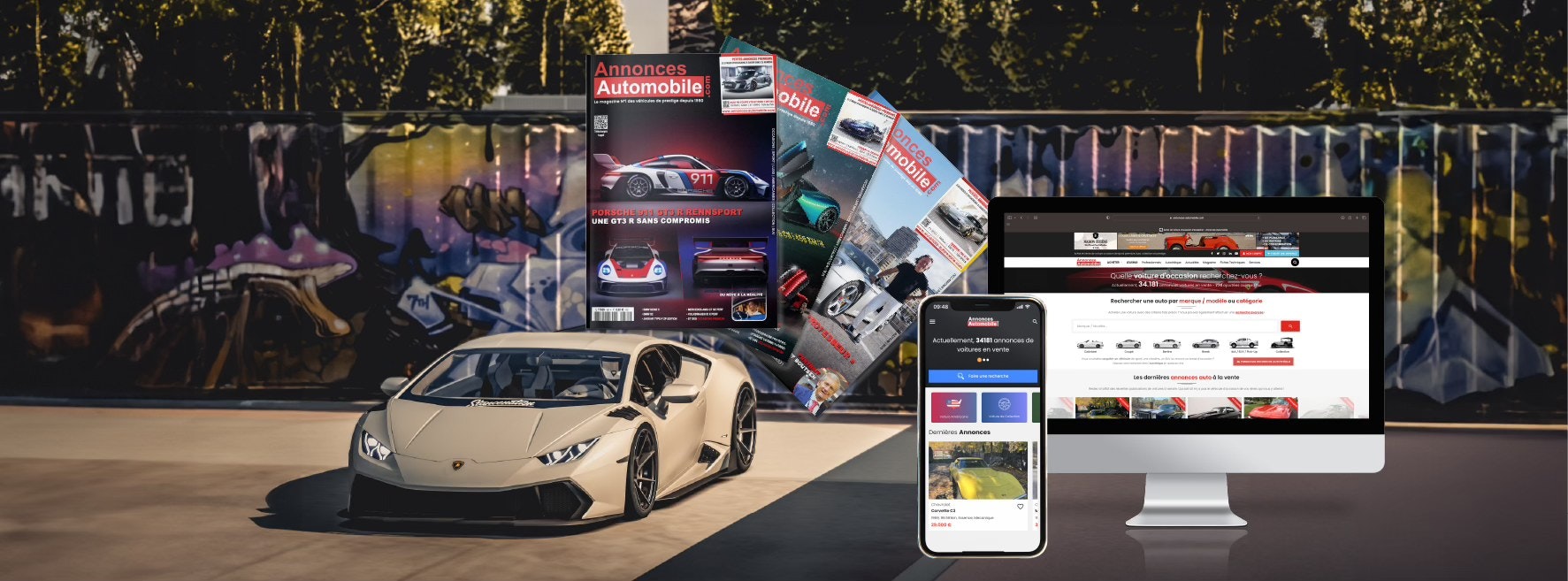 Annonces Automobile - Main screenshot showing features and interface