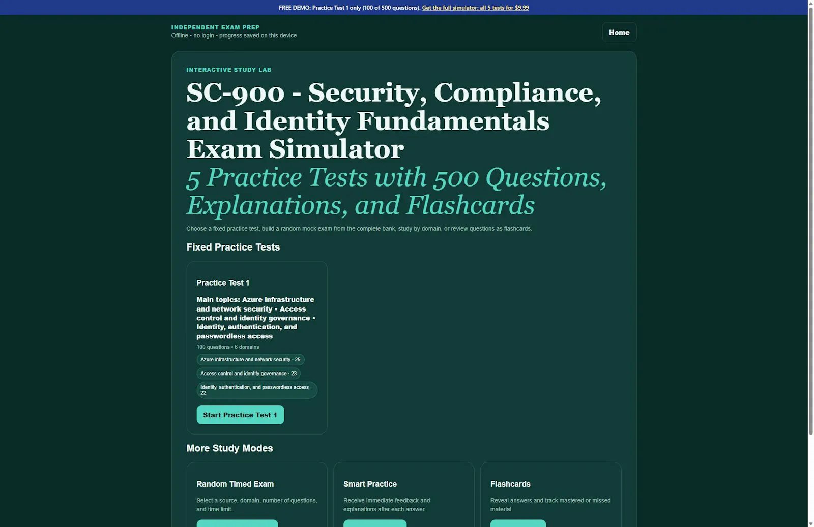 CertCraft Exam Simulator screenshot 1