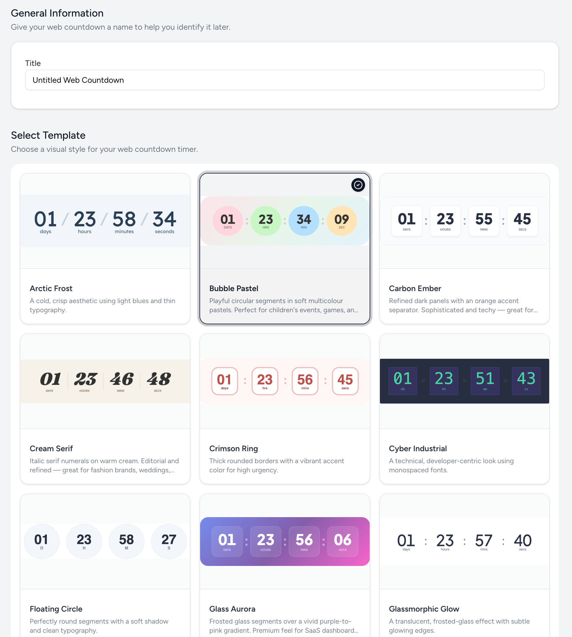 Countdown Builder gallery image