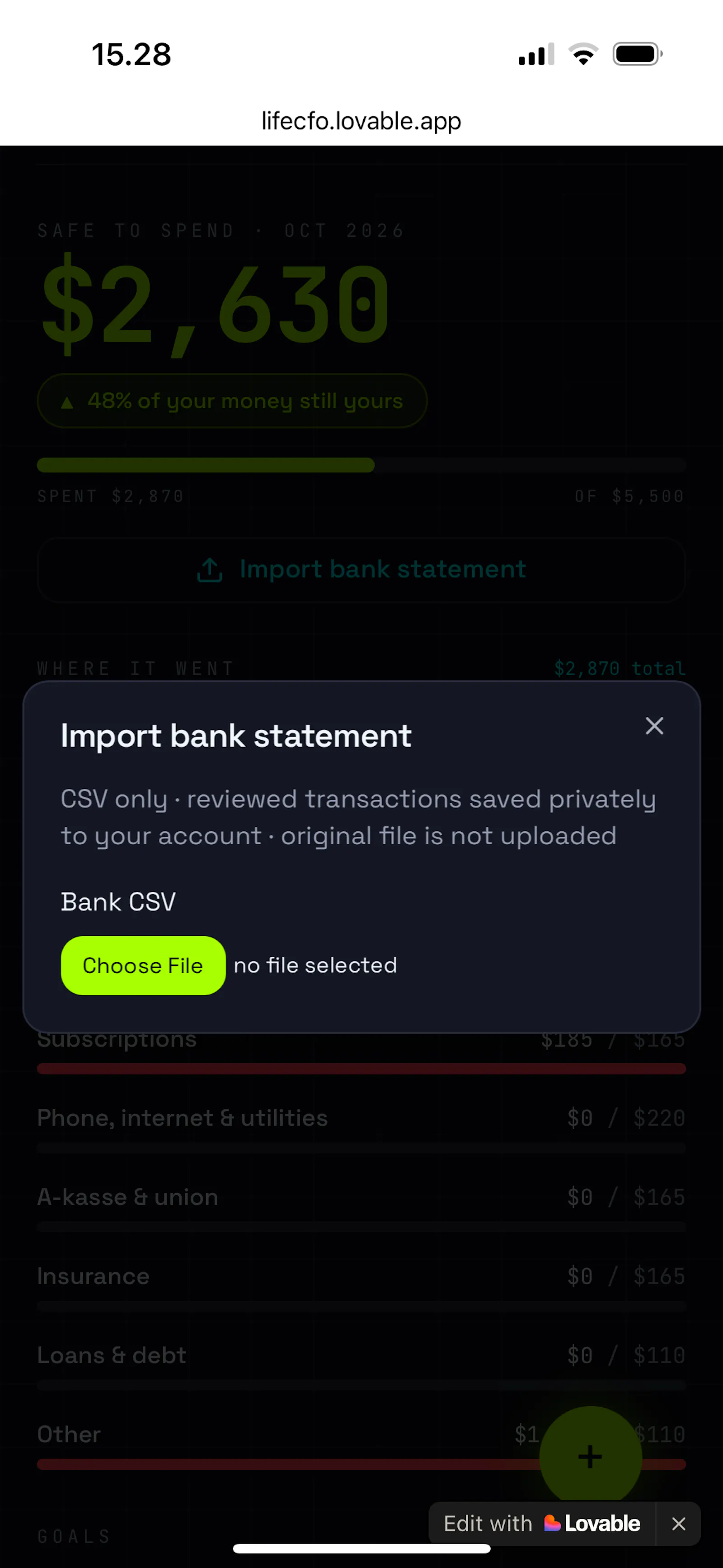 Life CFO screenshot 3