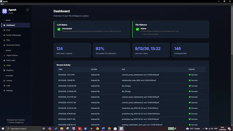 AgentA Personal screenshot 2